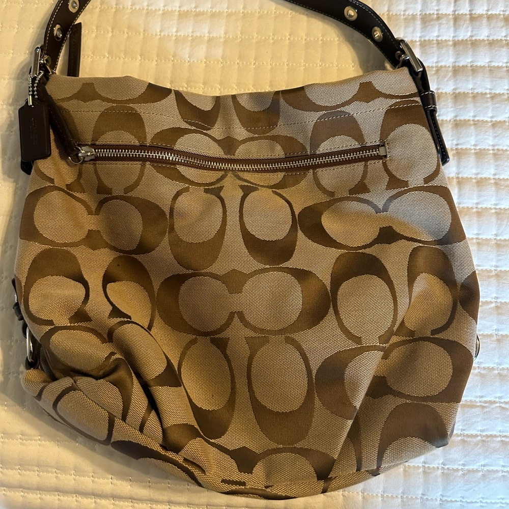 Coach signature canvas bag